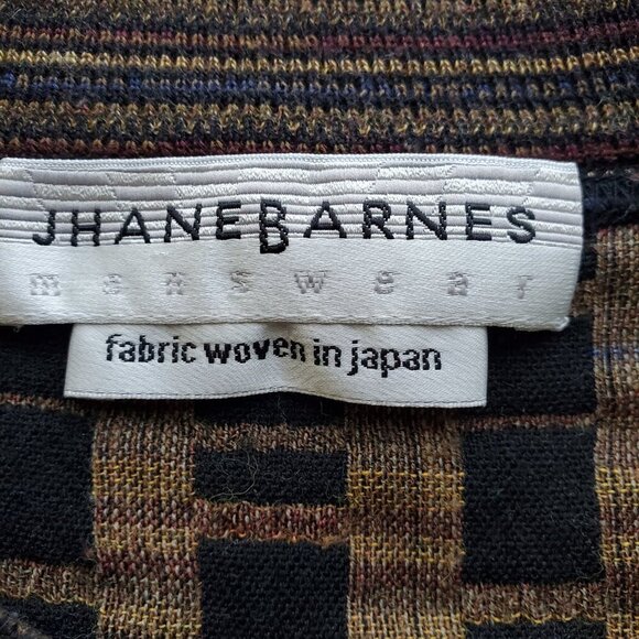 Jhane Barnes Vintage Wool Blend Coogi - Style Crewneck Flat Knit Sweater XL - Picture 6 of 14